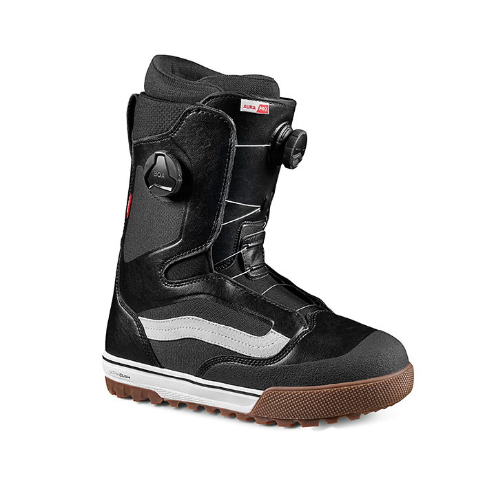 Vans 2026 Aura Pro Snowboard Boots - Black / White