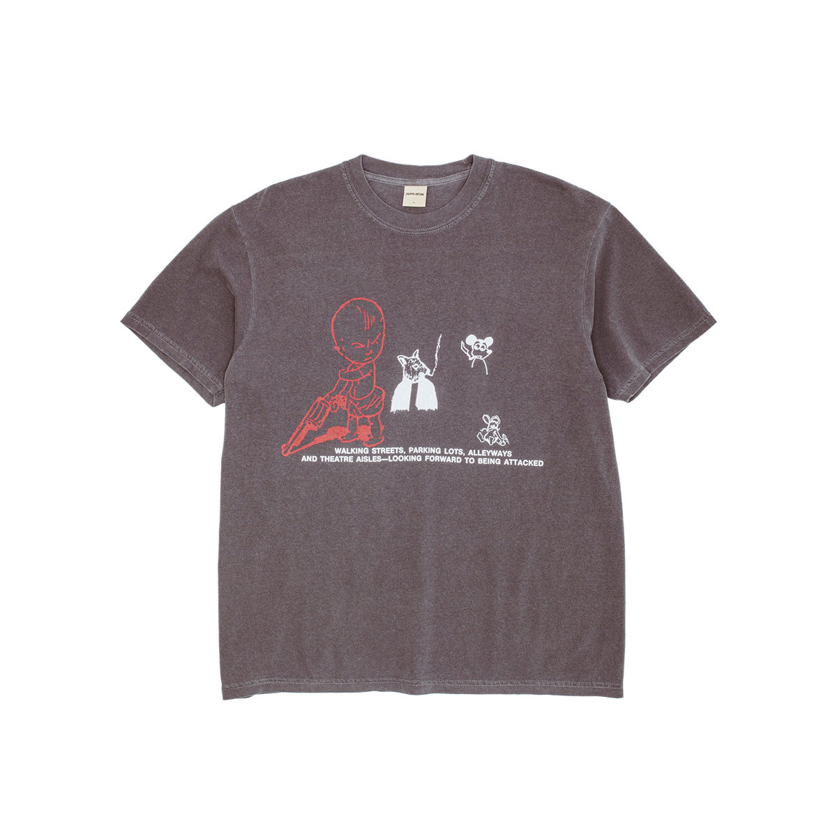 Fucking Awesome Depression Test Print T-Shirt - Pepper