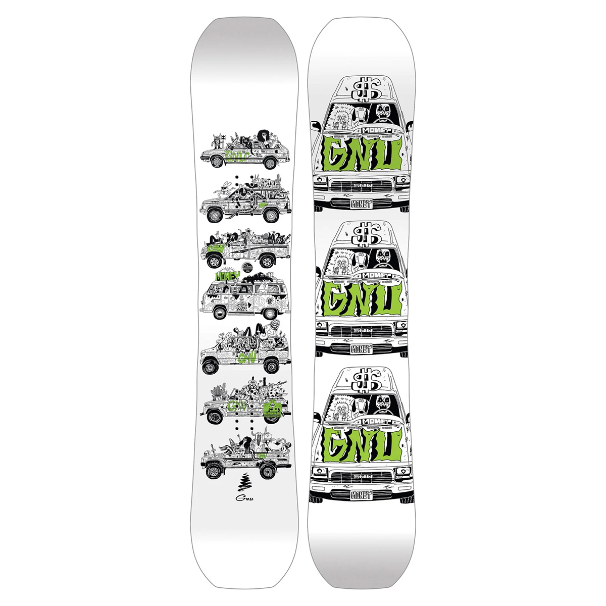 GNU 2027 Money Snowboard - Assorted Sizes