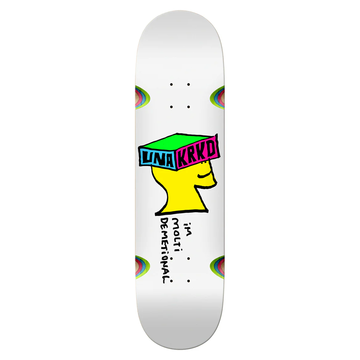 Krooked Una Farrar Molti Demetional Skate Deck - 8.28