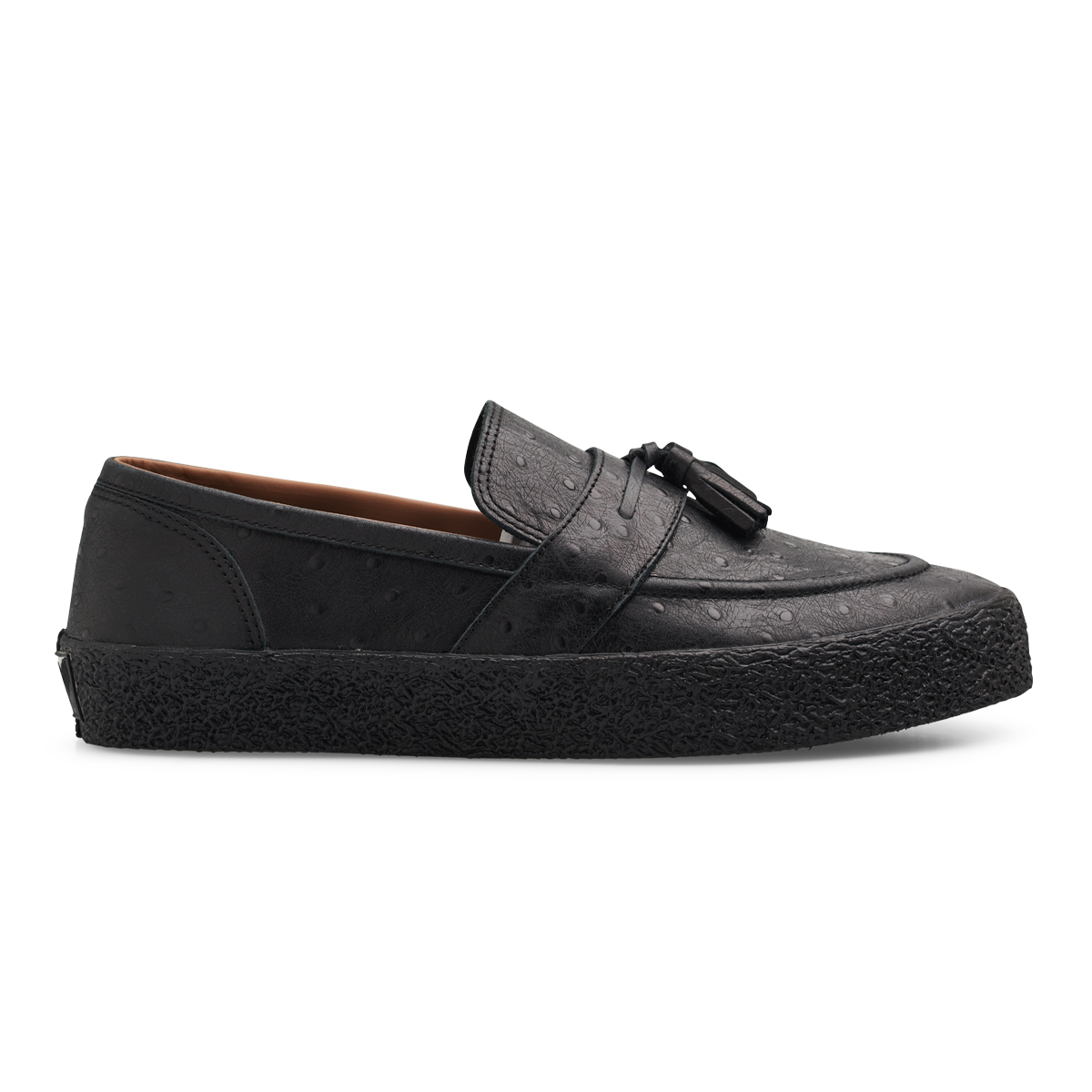 Last Resort AB VM005 Loafer Shoes - Ostrich Black / Black