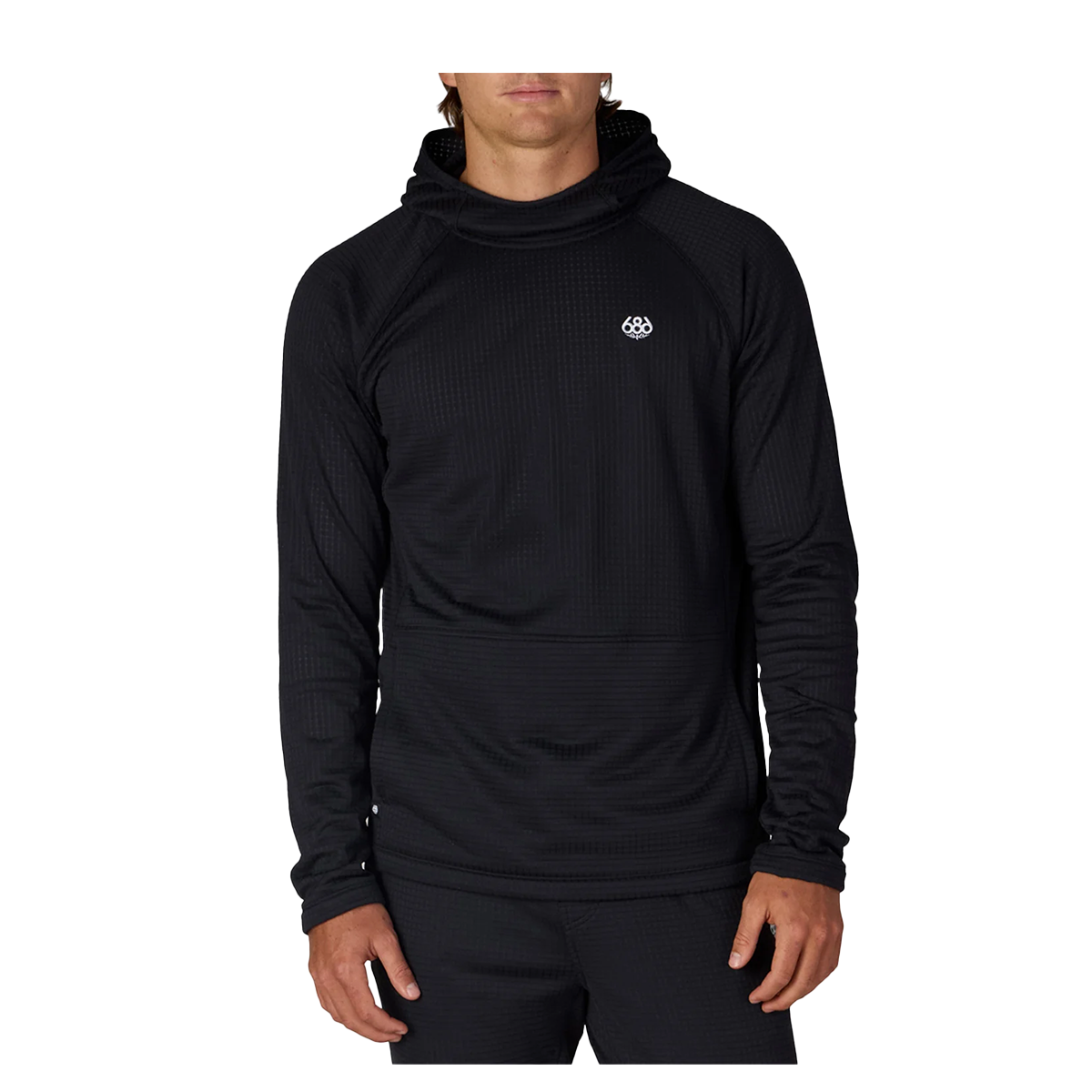 686 Mission Grid Raglan Hoody - Black