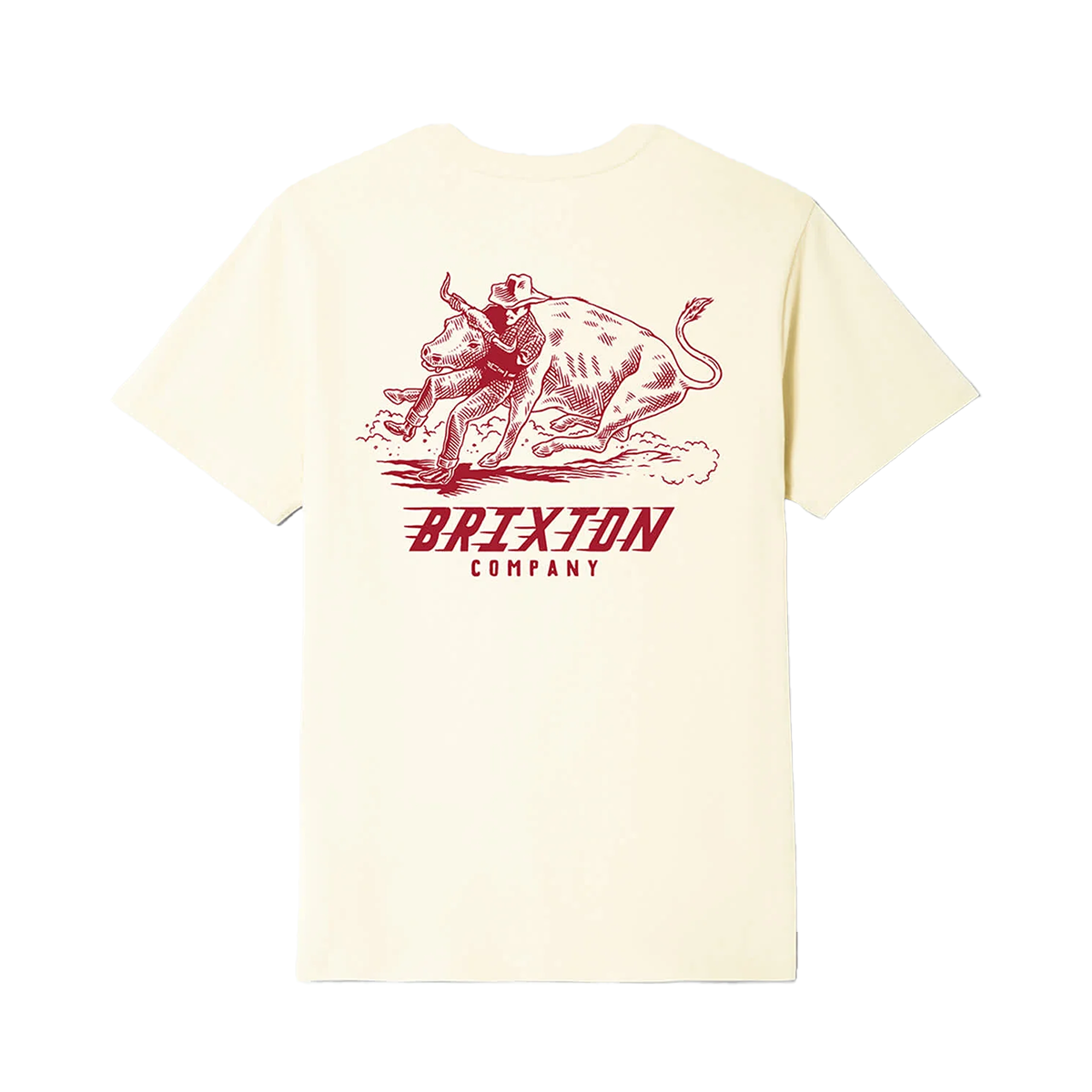 Brixton Bulldogger Standard T-Shirt - Cream