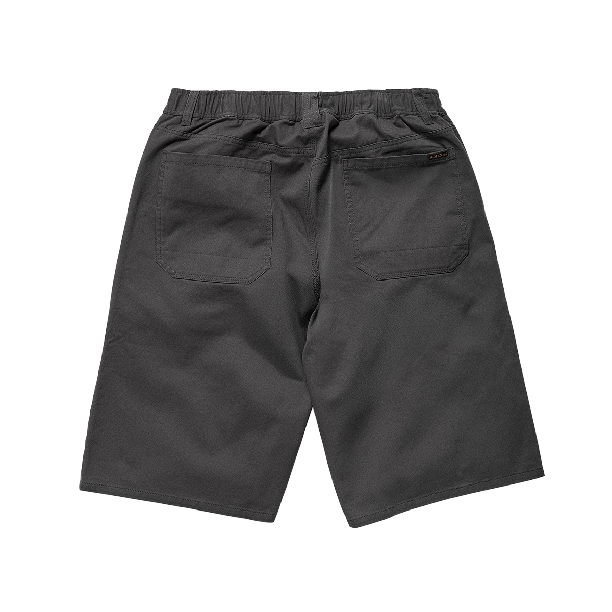 Volcom Chillow Pleat Elastic Waist Chino Shorts - Castlerock