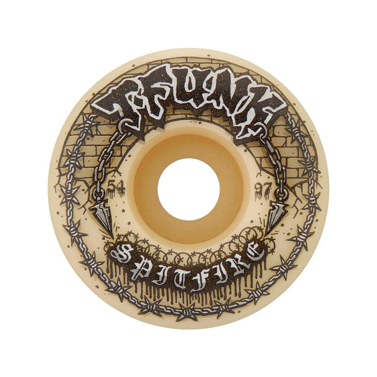 Spitfire Formula Four T-Funk Raw Radial Full 97A Wheels - Assorted Sizes