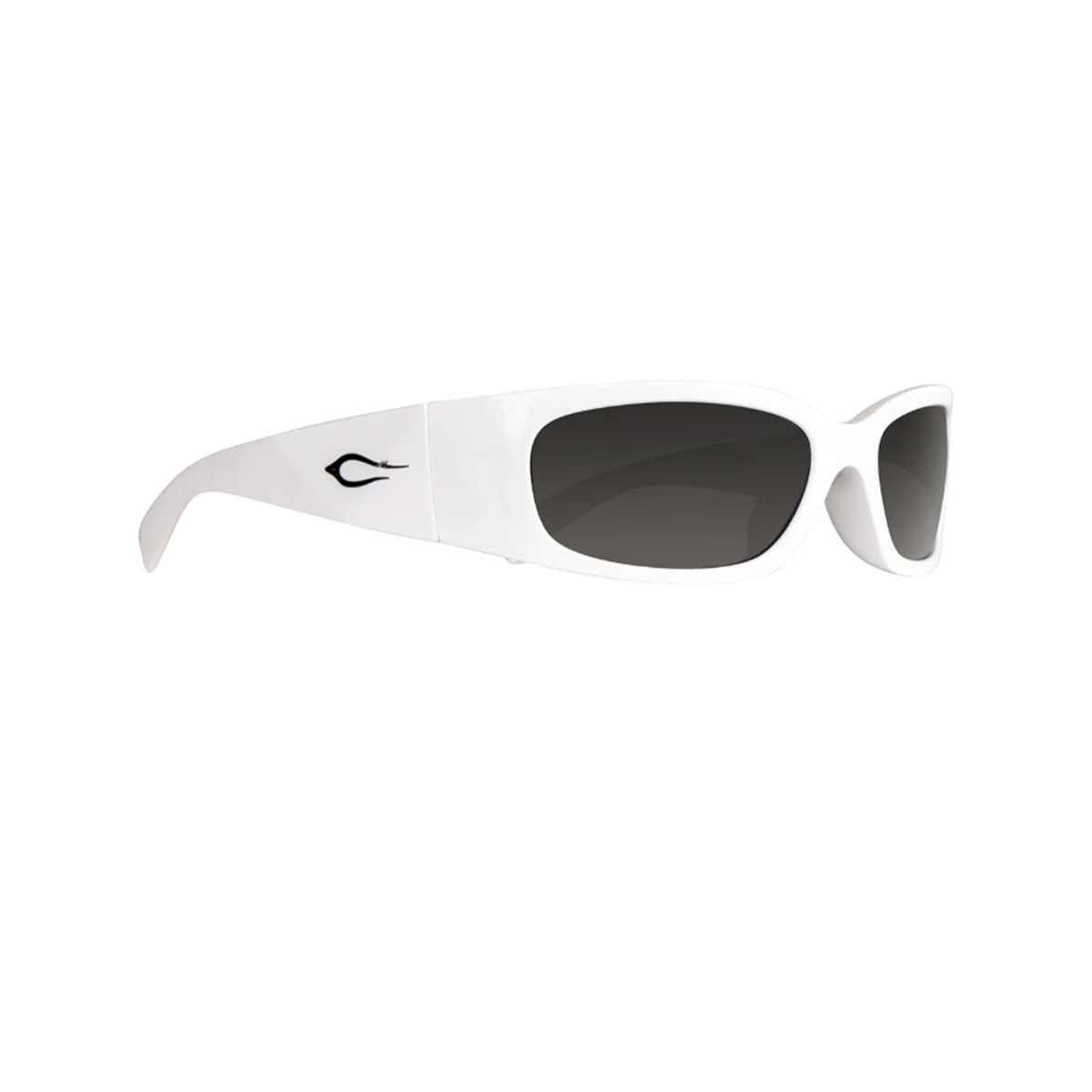 Cassette Optics Napster Sunglasses - White / Smoke Lens