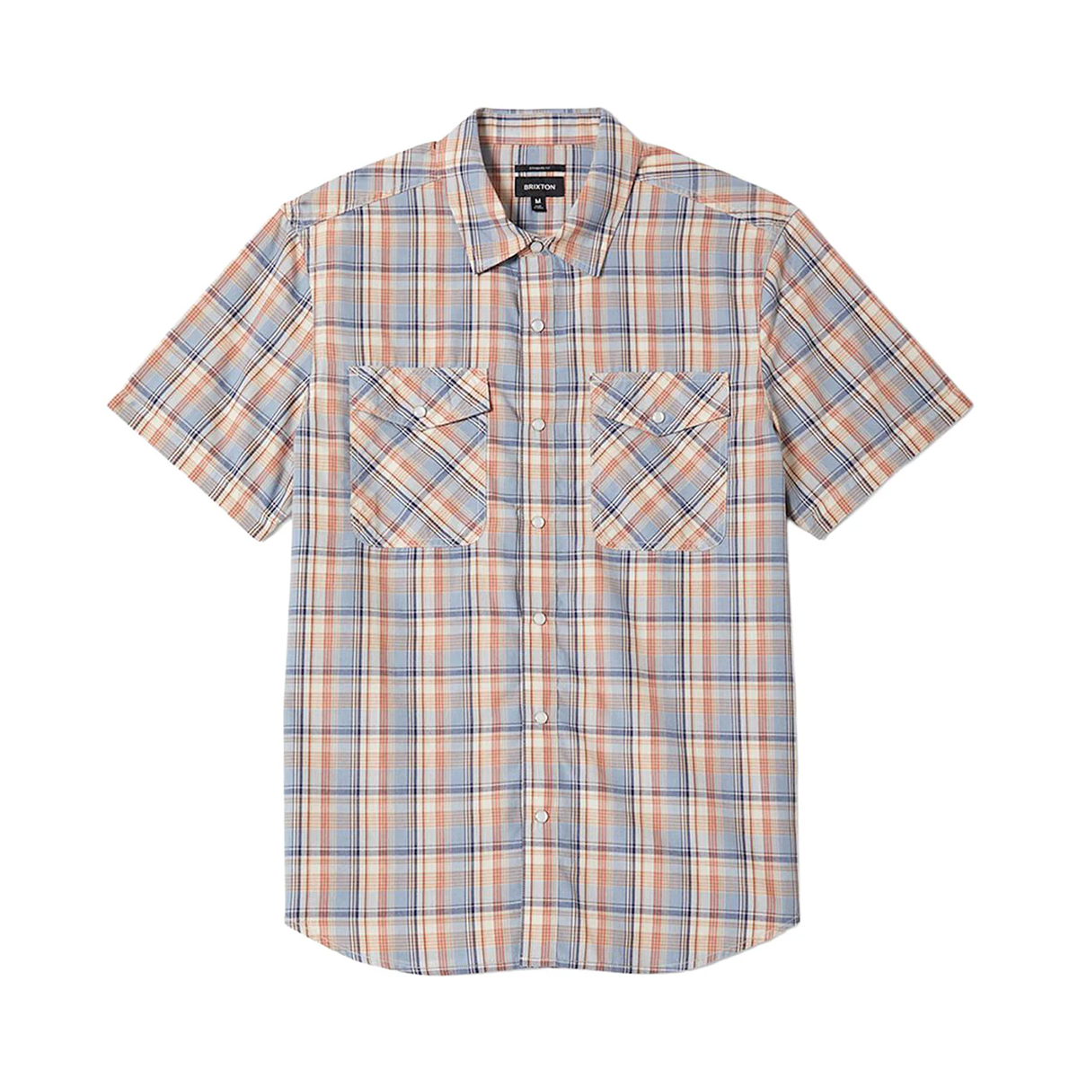 Brixton The Breezy Wayne Shirt - Blue Multi Plaid
