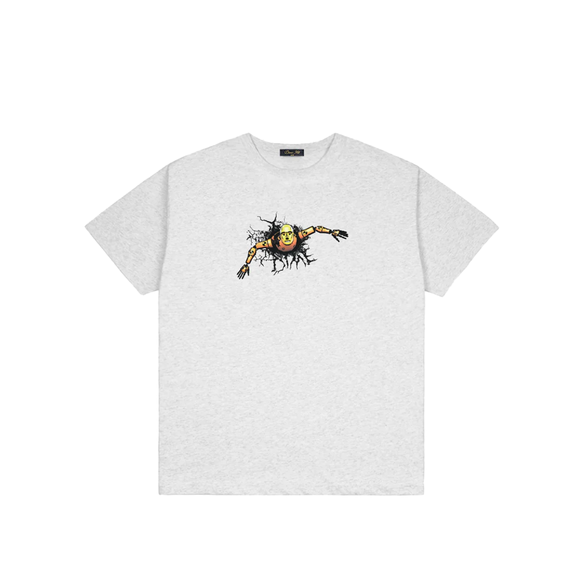 Dime Crashed T-Shirt - Ash