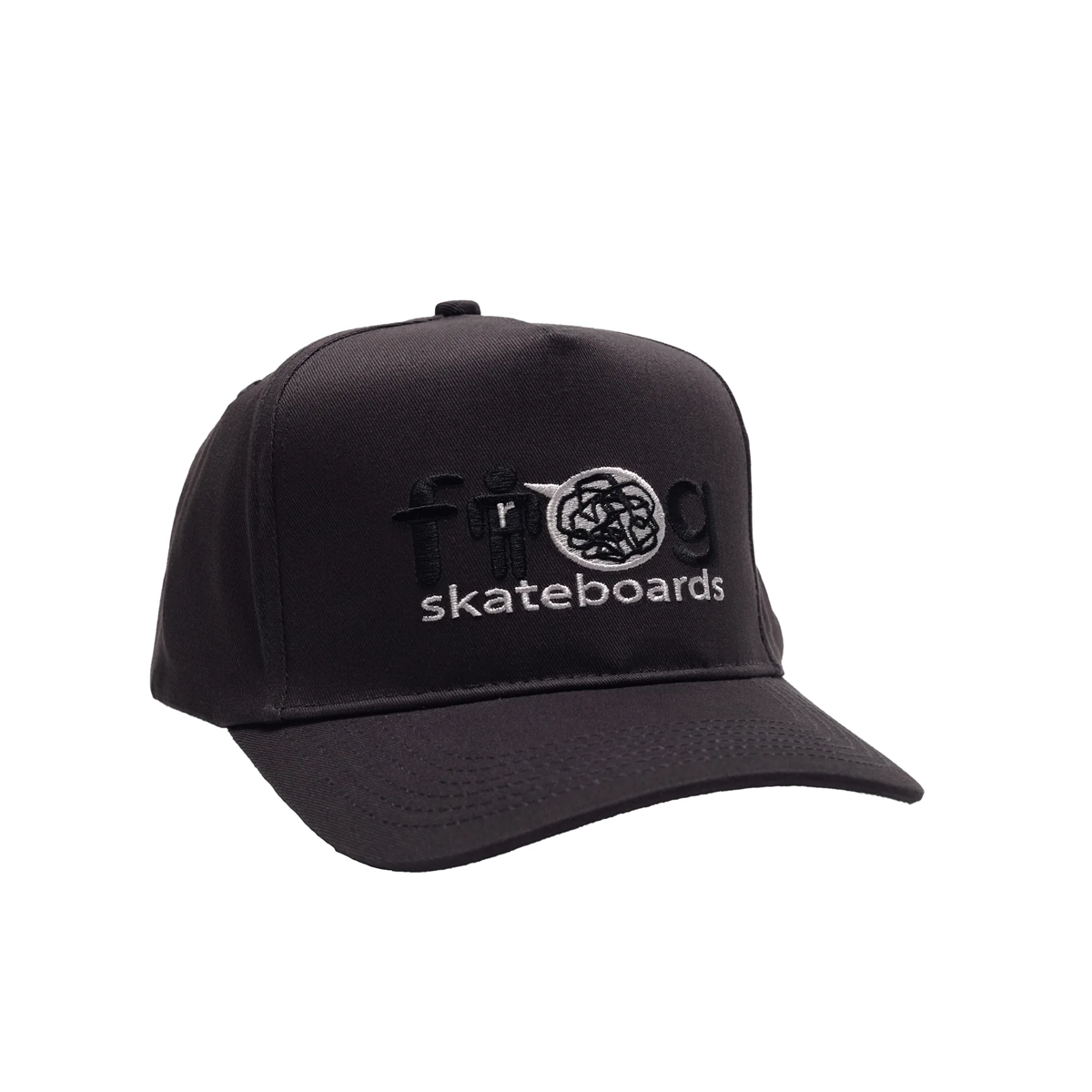 Frog Trash Talk Snapback Hat - Vintage Black