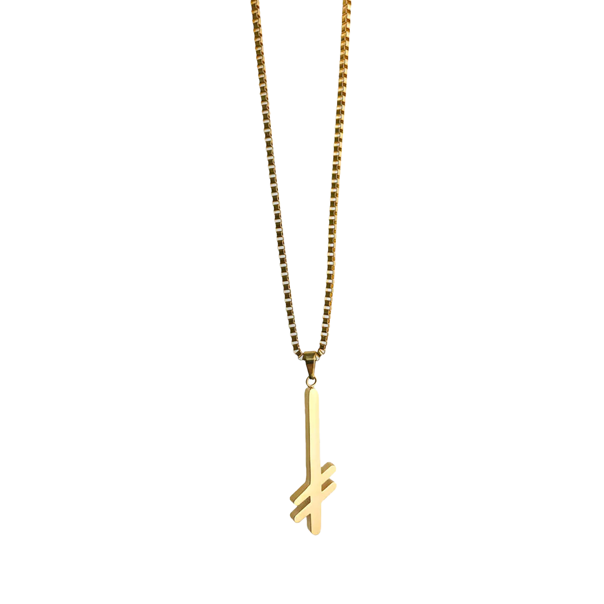 Deathwish Gang Logo Necklace - Gold