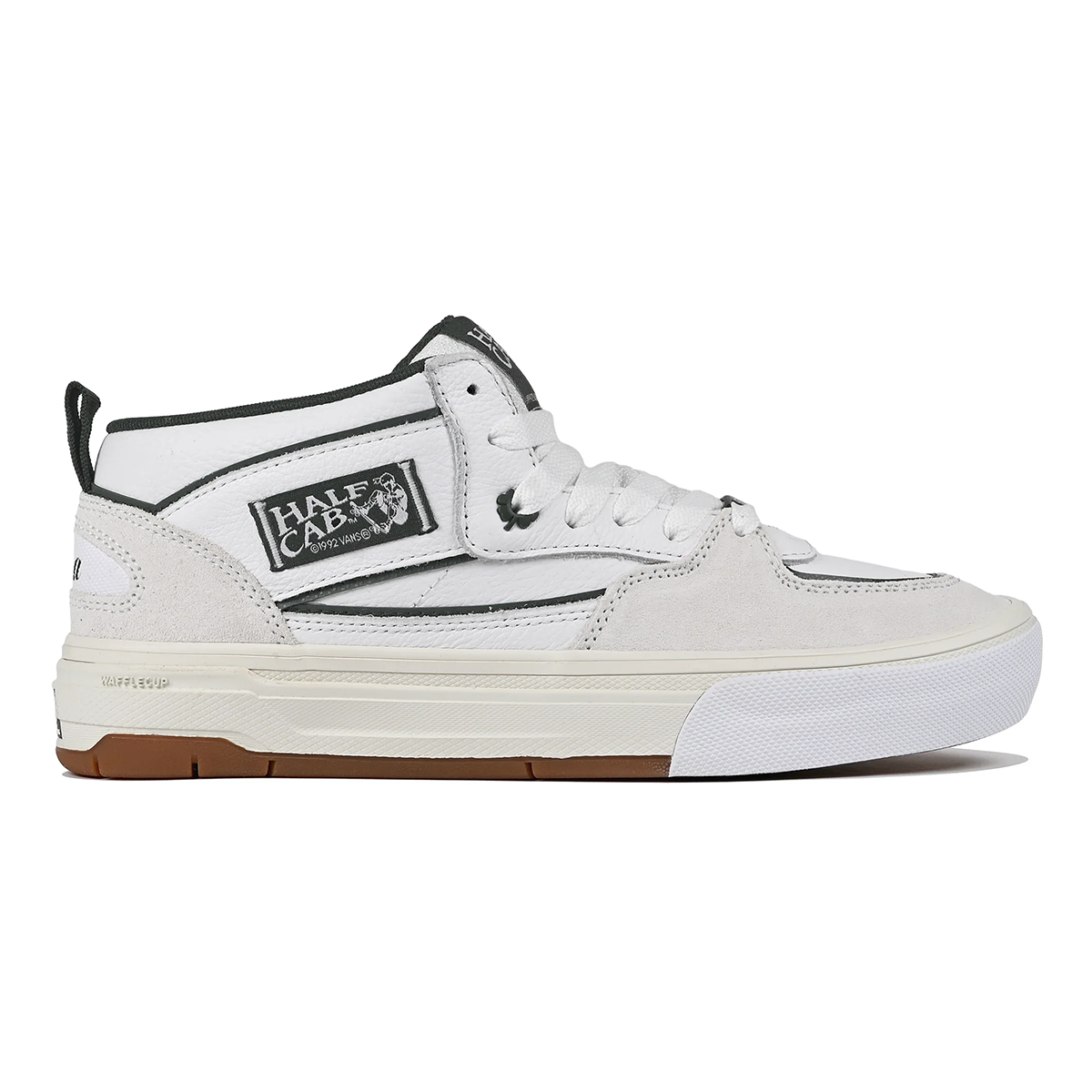 Vans X Una Farrar Skate Half Cab Wafflecup Shoes - Utility Block Blanc De Blanc