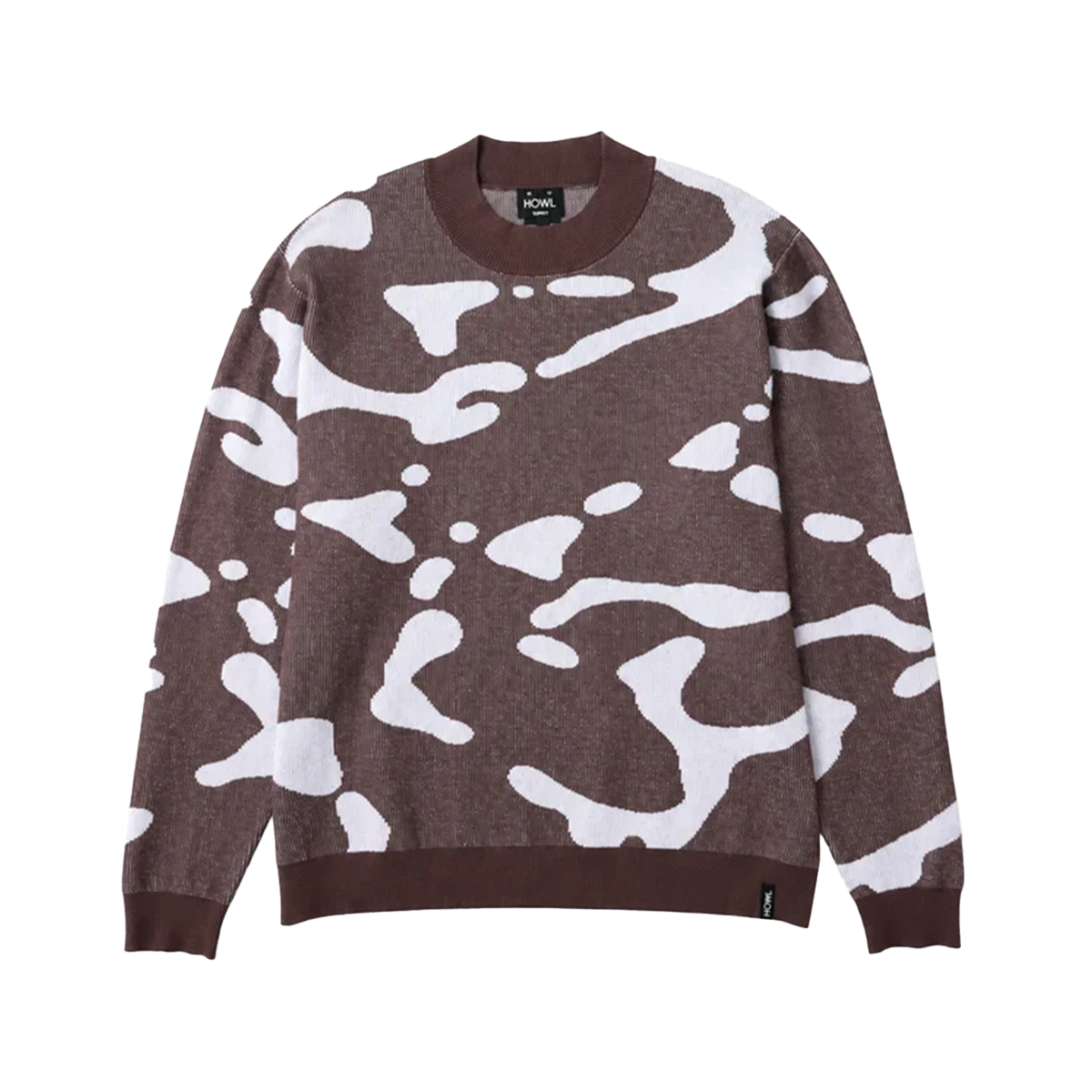 Howl Heavy Knit Crew - Brown