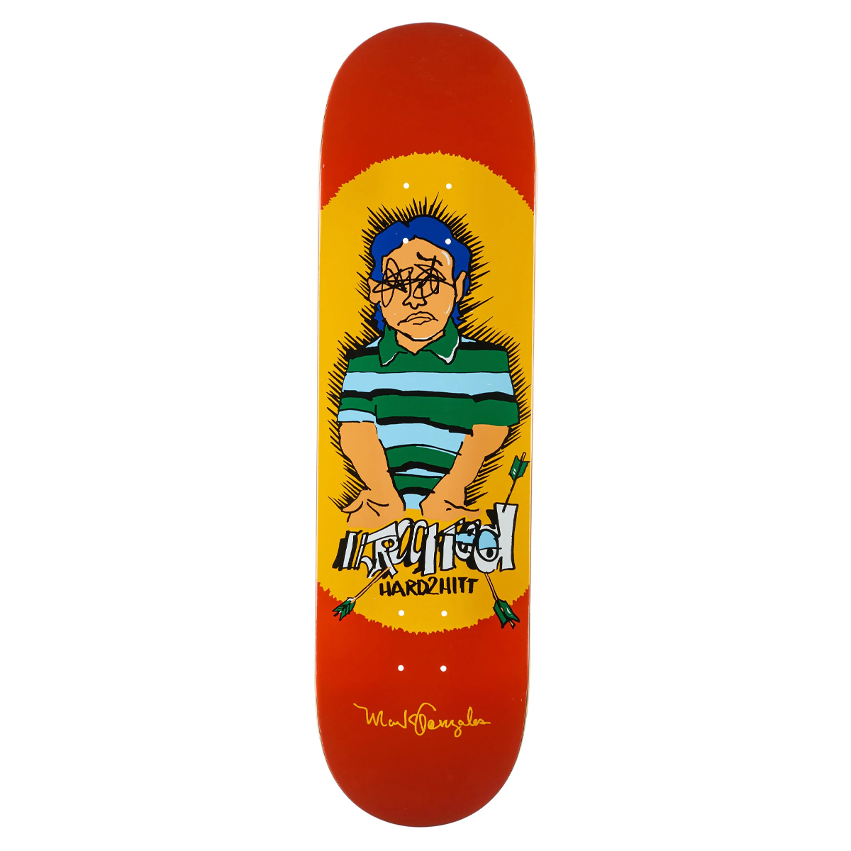 Krooked Mark Gonzales Hard 2 Hitt Skate Deck - 8.5