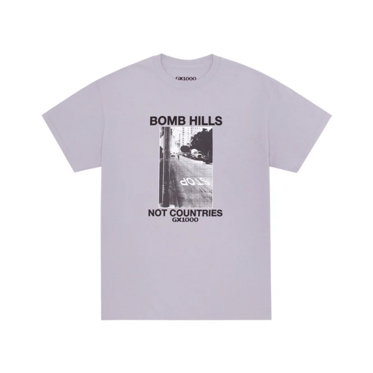 GX1000 Bomb Hills Not Countries T-Shirt - Lilac Chalk