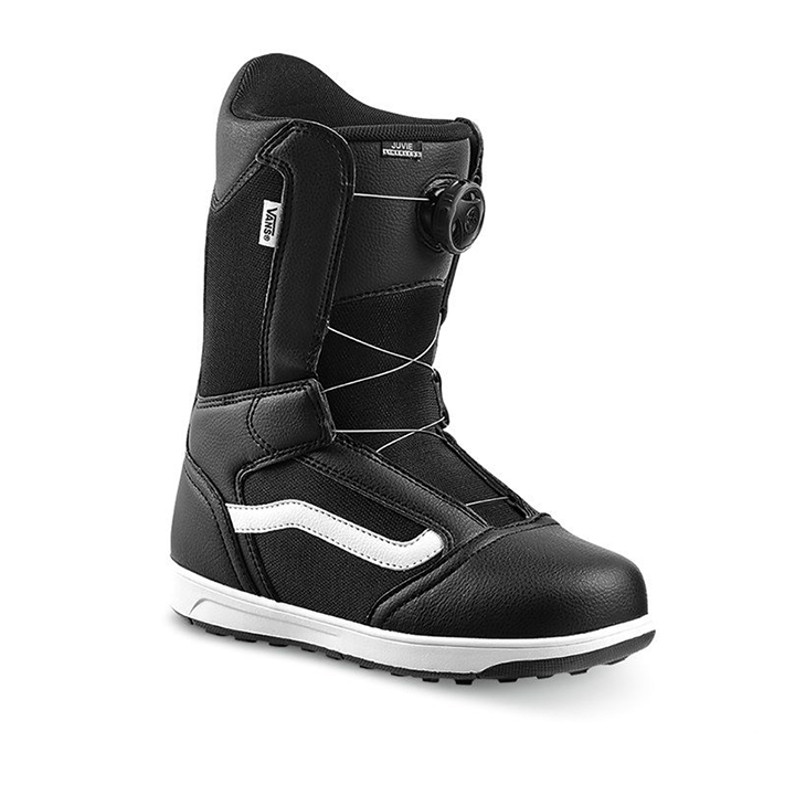 Vans Youth Juvie Linerless Snowboard Boots - Black / White