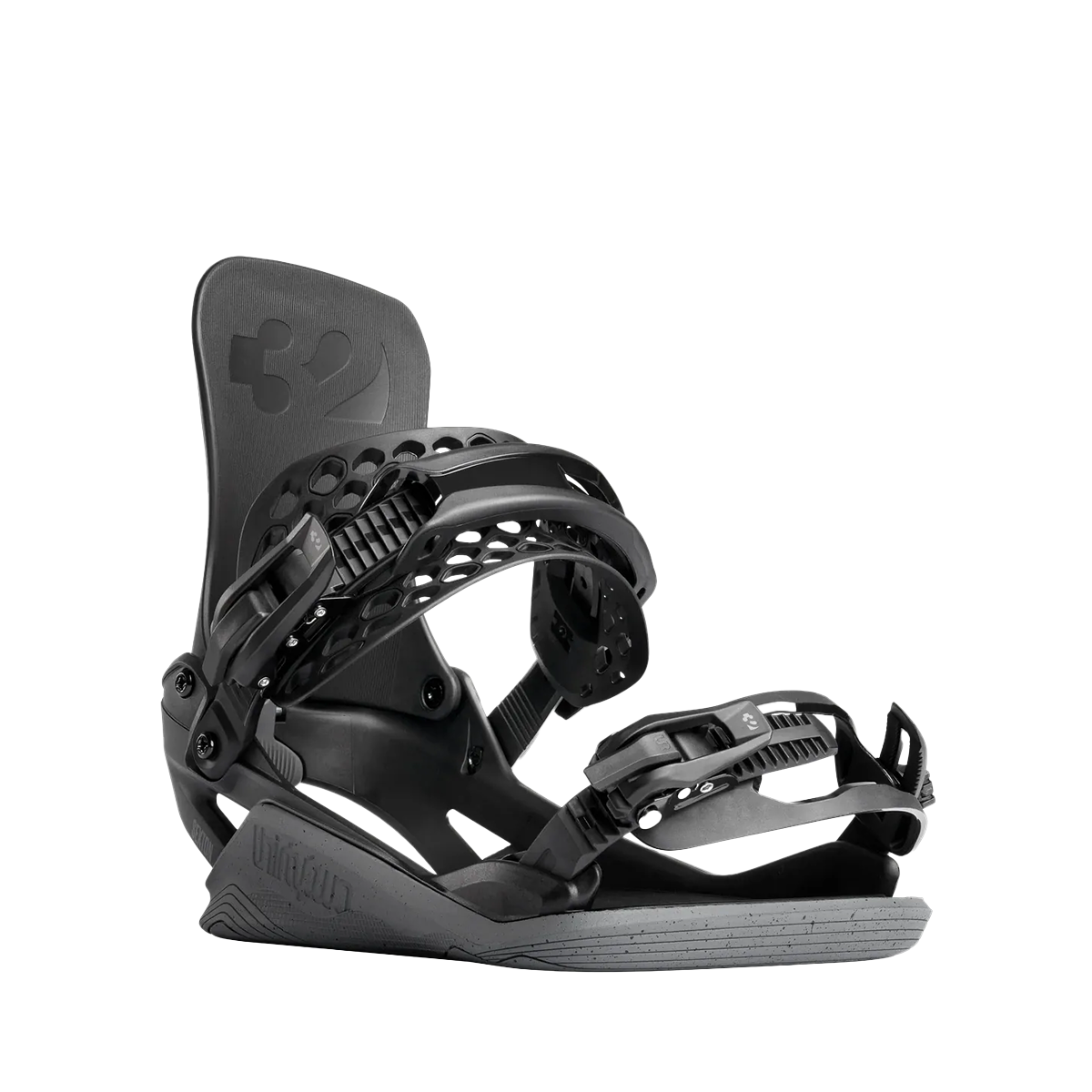 ThirtyTwo 2027 Basin Public FASE Snowboard Bindings - Public Black / Gray