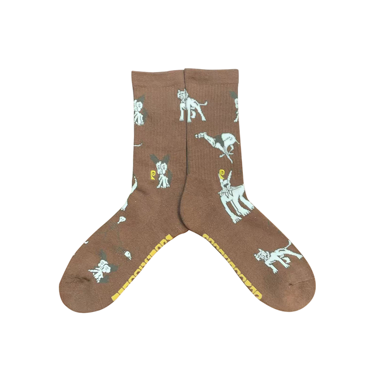 Psockadelic Dog World Psocks - Brown