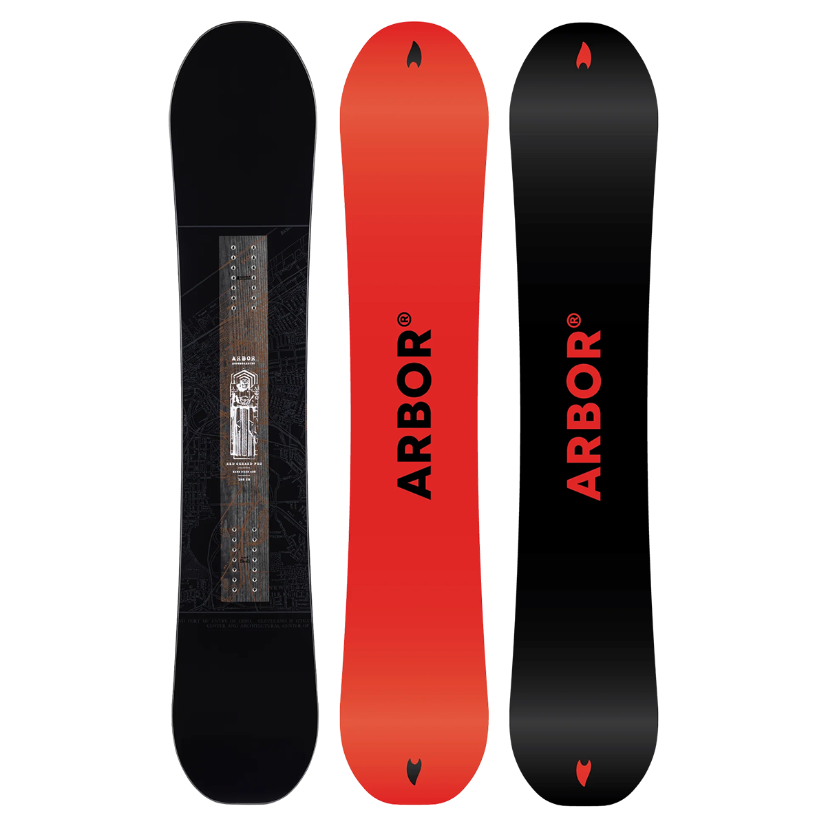 Arbor 2026 Red Gerard Pro Snowboard - Assorted Sizes