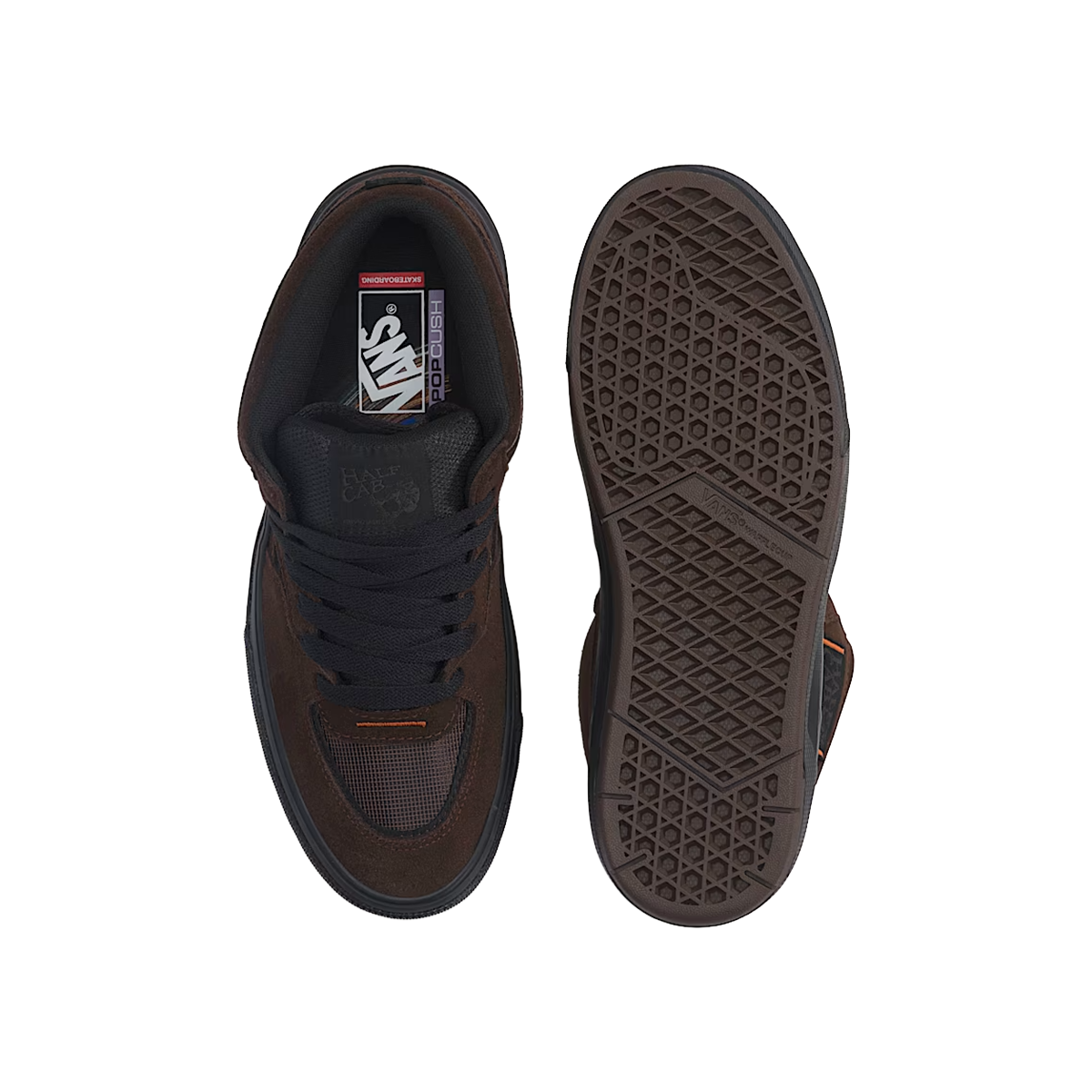 Vans X Rizzo Skate Half Cab Wafflecup Shoes - Translucent Sidewall Black / Blue