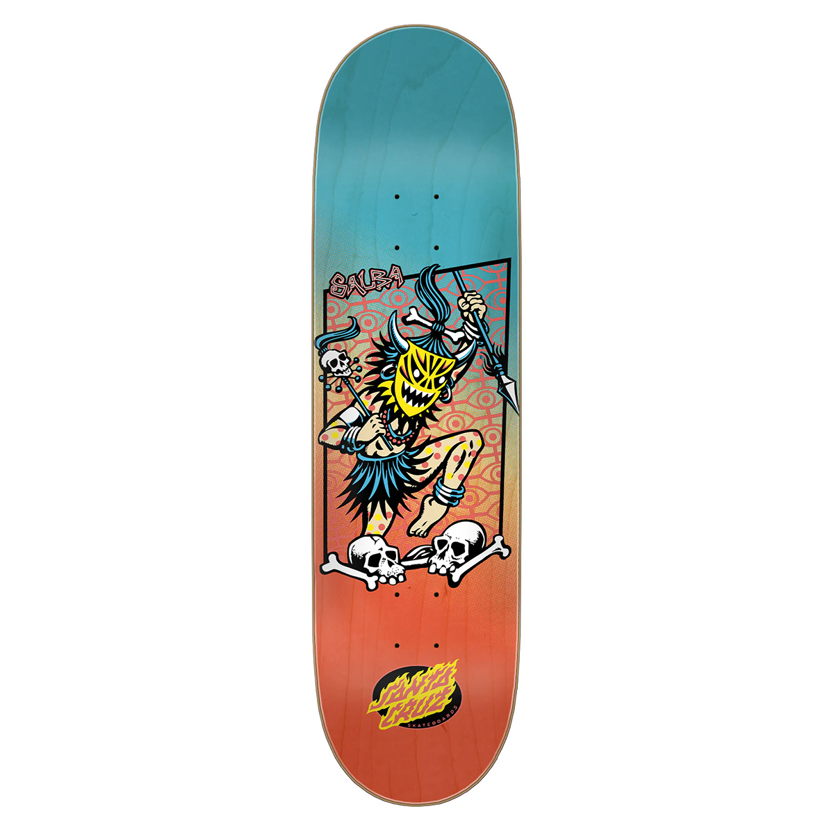 Santa Cruz Salba Voodoo Frame Skate Deck - 8.5
