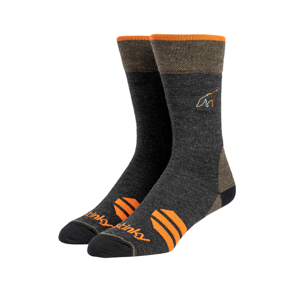 Stinky Merino Wool Socks - Fox Crew Grey