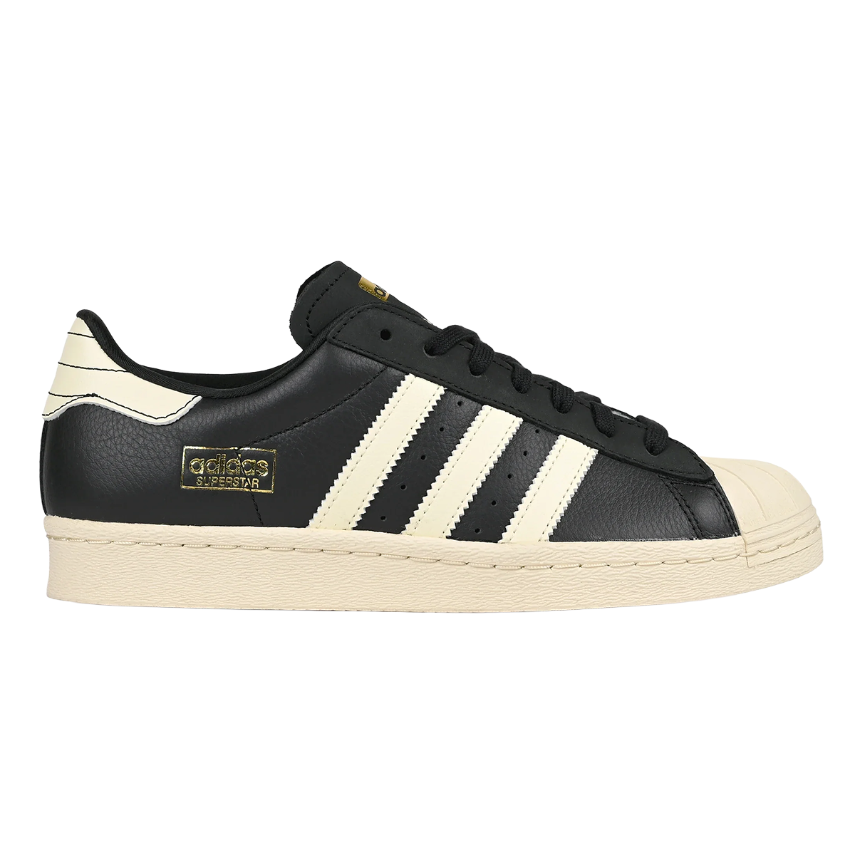 Adidas Superstar 80 ADV Shoes - Core Black / Cream White / Gold Metallic