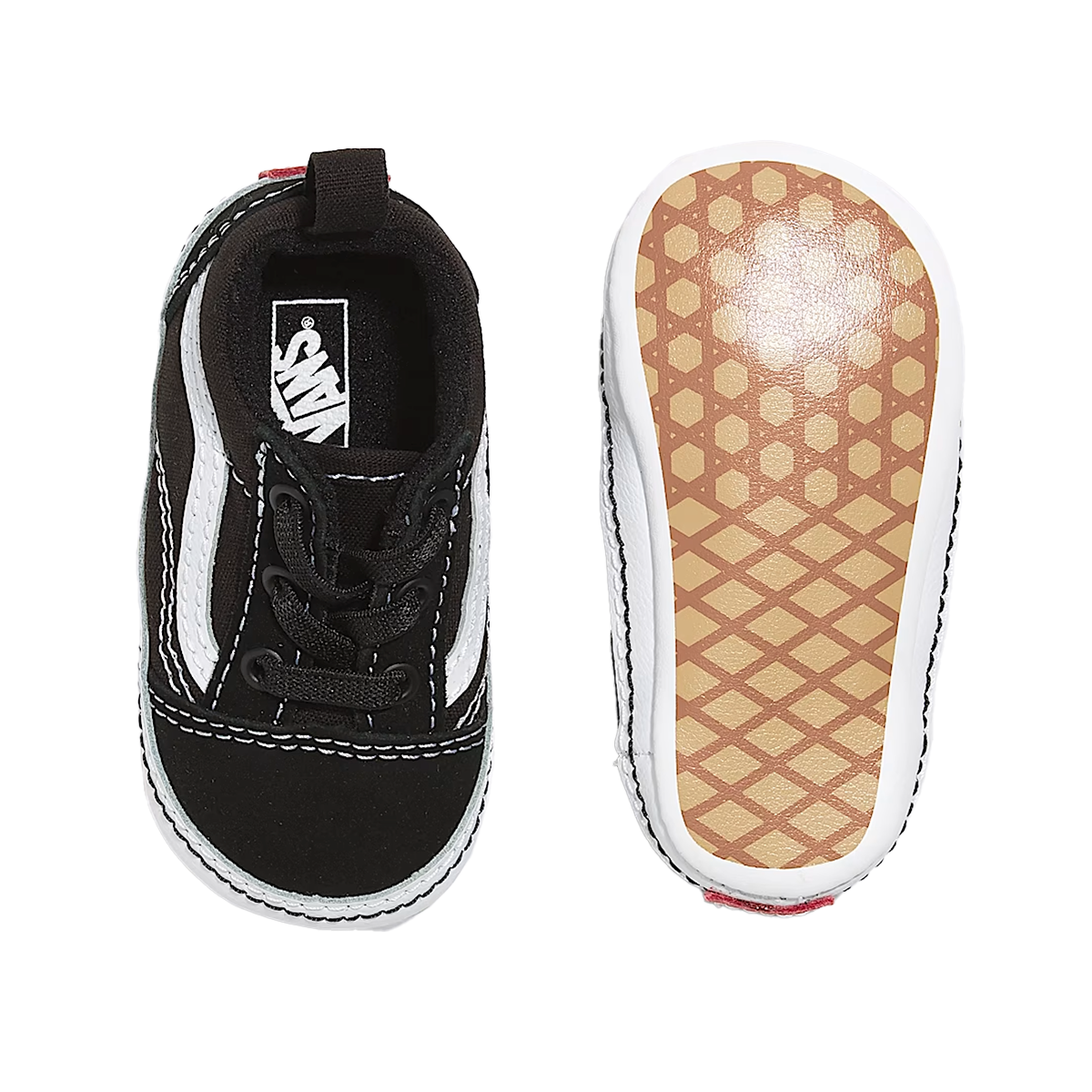 Vans Infant Old Skool Crib Shoes - Black / White