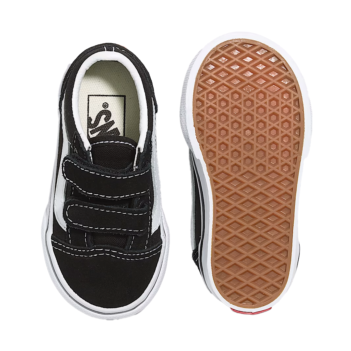 Vans Toddler Old Skool V Shoes - Black / White