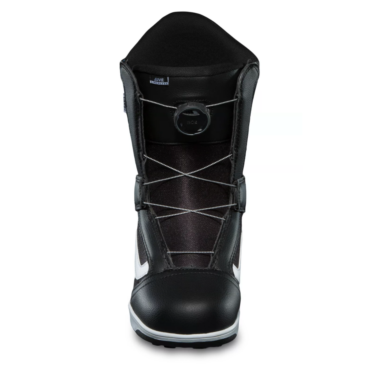 Vans Youth Juvie Linerless Snowboard Boots - Black / White